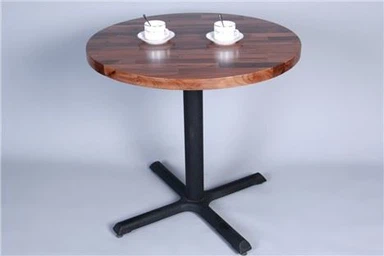 Tabl Coffi Bloc Cigydd Pren Walnut Du