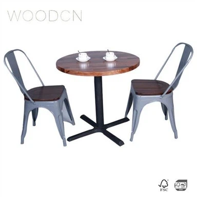 Tabl Bwyta Bloc Cigydd Pren Solet Walnut Wood